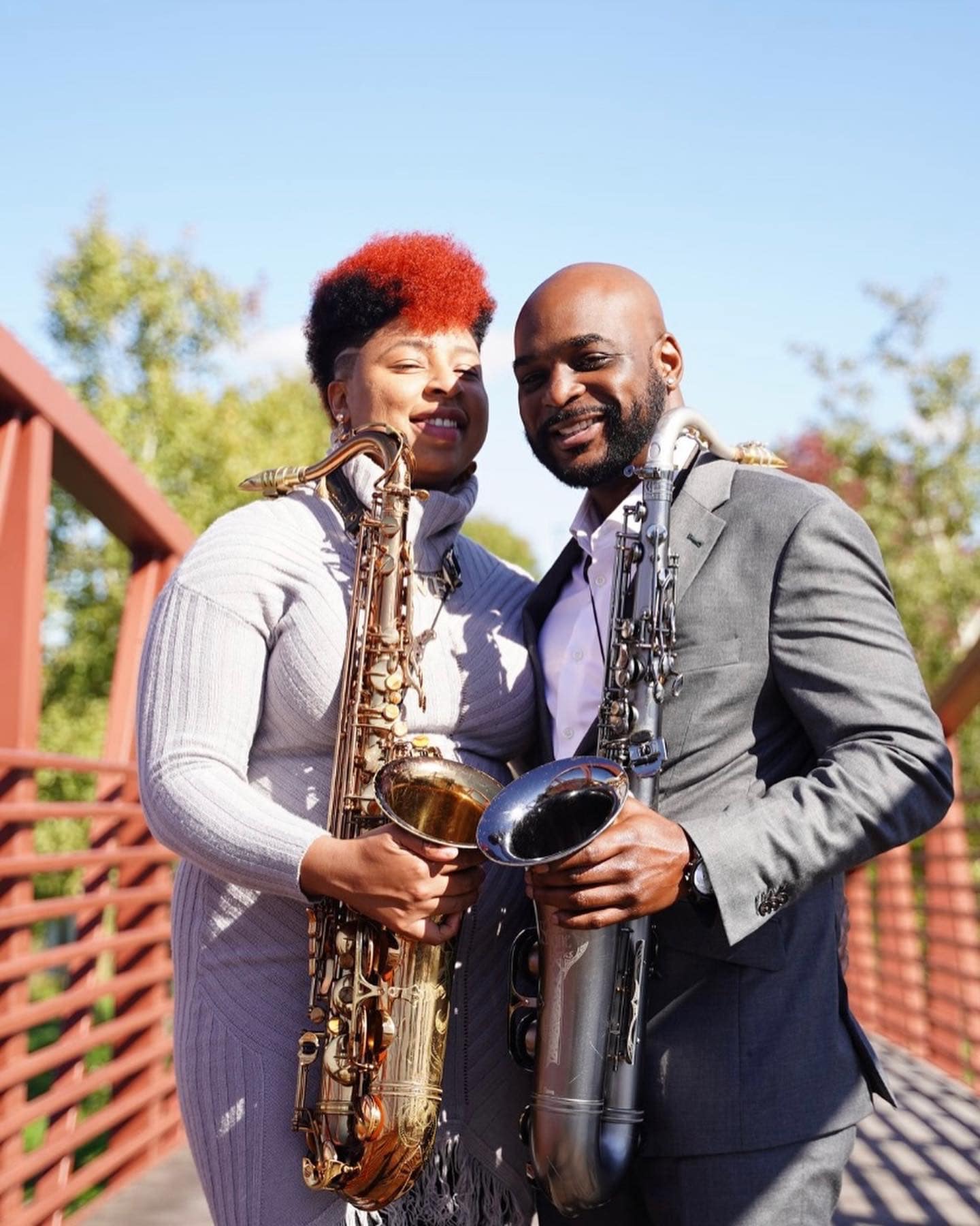 MaritalSax duo outdoor romantic portrait — Chicago live saxophone duo, McKinney Music LLC.jpg